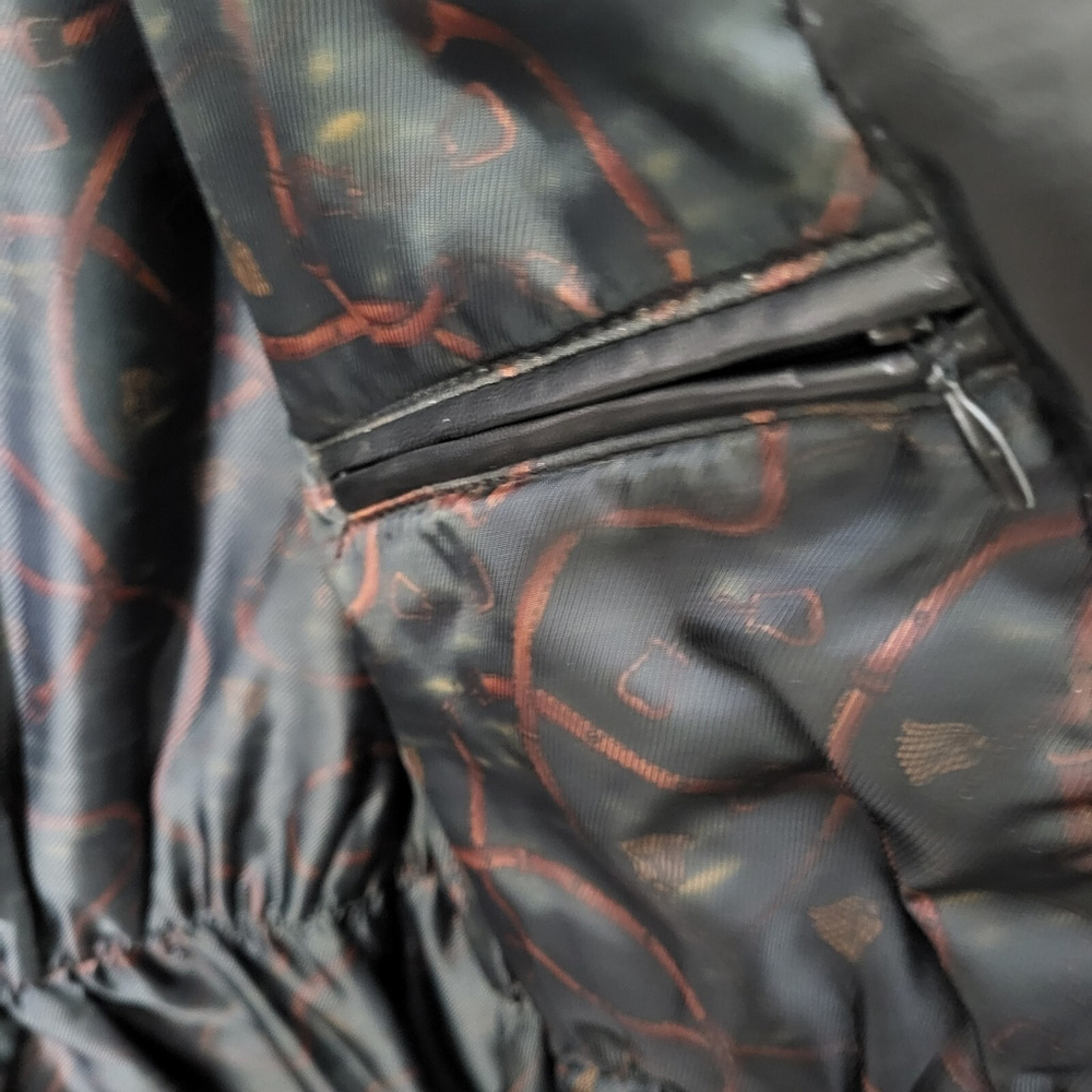 Danier Men's Coat Size S Black Leather Thinsulation - Picture 5 of 13